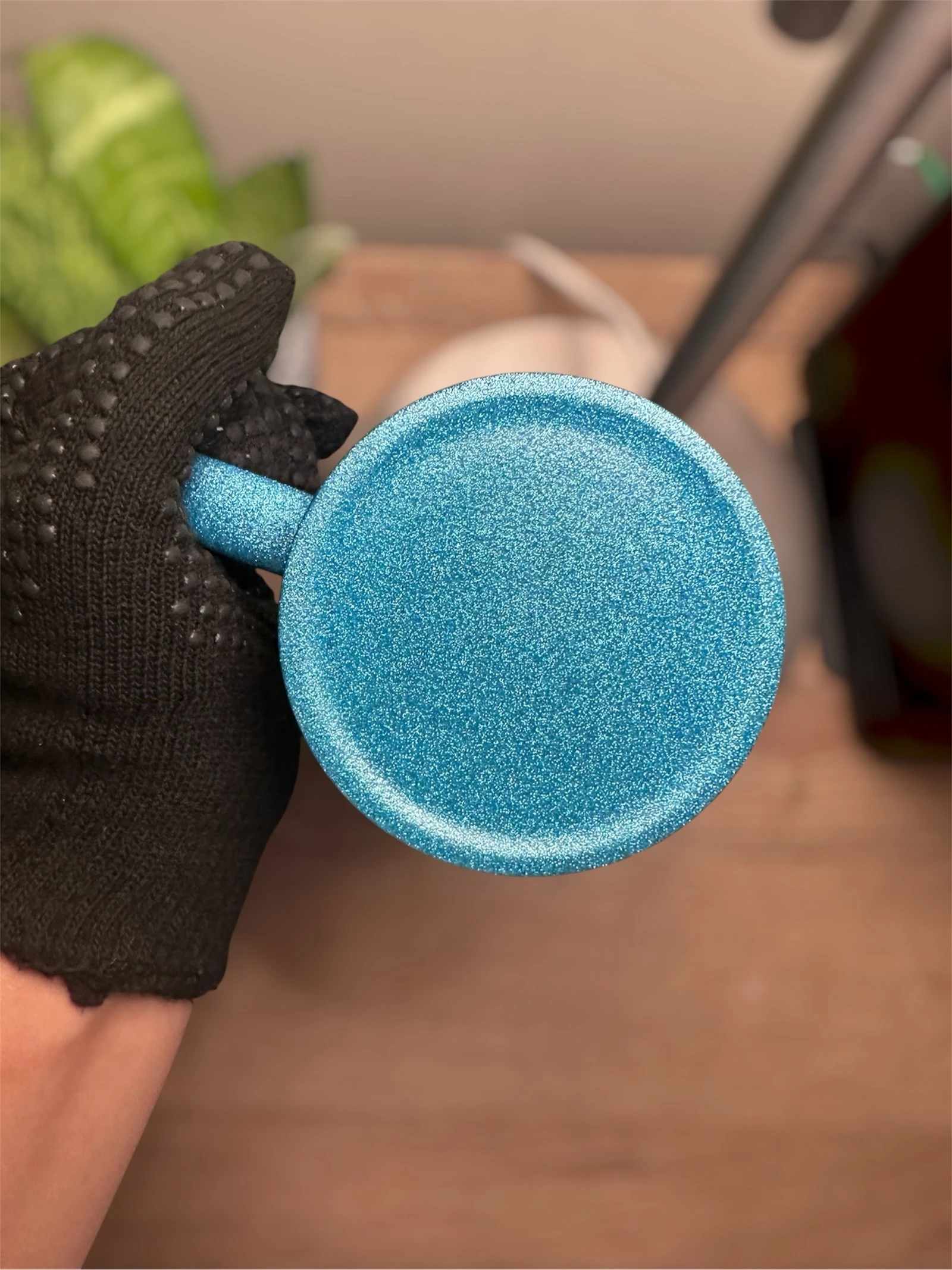 Tasse BTS pailletée bleue – photo 4